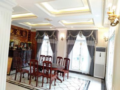 Rèm vải may kiểu sò