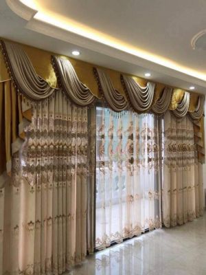 Rèm vải may kiểu sò
