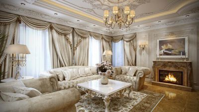 Rèm vải may kiểu sò