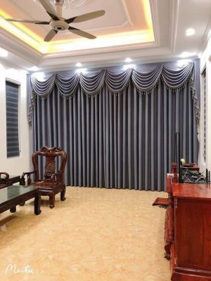 Rèm vải may kiểu sò